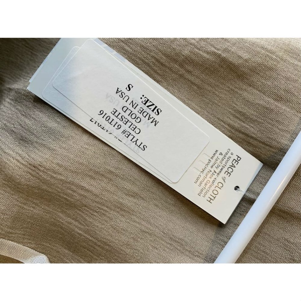 New Peace Of Cloth Celeste Open Front Jacket Small S - Picture 9 of 11